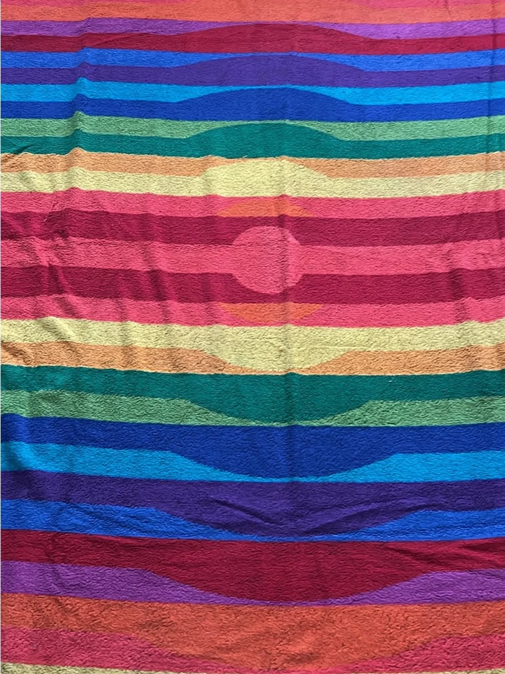 Vibrant Striped Beach Towel
